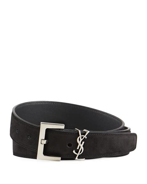 blackmen ysl belt|saint laurent monogram suede belt.